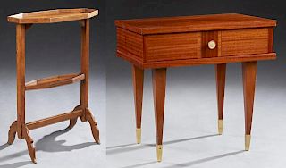 Two French Tables, consisting of a provincial waln
