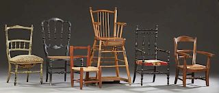 Group of Six French Chairs, 19th c., consisting of
