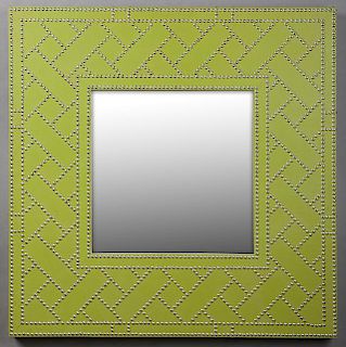 Post-Modern Mirror, the wide frame covered in gree