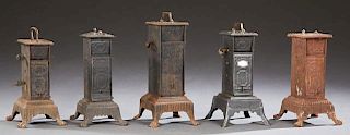 Group of Five French Cast Iron Clockwork Rotisseri