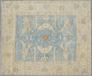 Turkish Angora Oushak Carpet, 8' 1 x 9' 10