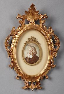 French School, "Portrait of a Bearded Man," 19th c