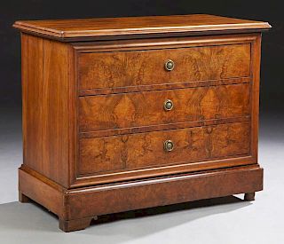 French Louis Philippe Carved Walnut Commode, c. 18