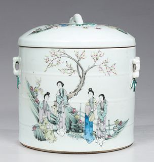 Chinese Ceramic Covered Jar