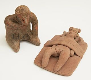 Two Pre-Columbian Pottery Figures, consisting of a