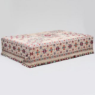 Large Indian Inspired Embroidered Ottoman