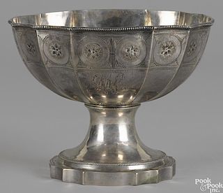 Philadelphia silver waste bowl, ca. 1810, bearing the touch of Christian Wiltberger