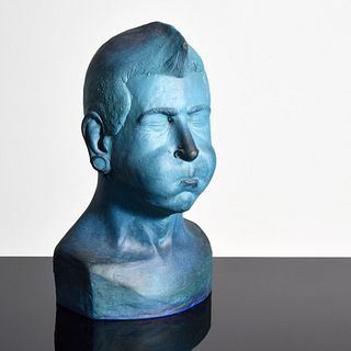 Ross Richmond Glass SELF PORTRAIT Bust / Sculpture