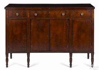 Smyrna, Delaware Sheraton mahogany sideboard, inscribed James McDowell Cabinet Maker
