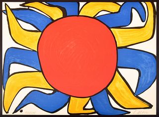 Alexander Calder SUN Lithograph, Signed Edition