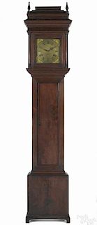 Philadelphia Queen Anne walnut tall case clock, ca. 1760