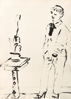 David Hockney CELIA MUSING Lithograph, Signed Edition