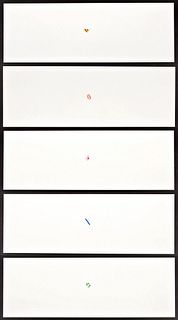 Richard Tuttle PERCEIVED OBSTACLES Suite of 5 Lithographs