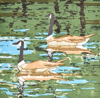 Neal Welliver GEESE Print, Signed Proof