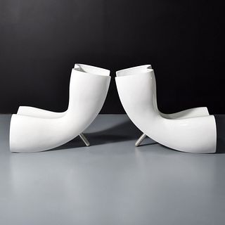 Pair of Marc Newson FELT Lounge Chairs