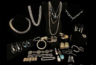 Sterling Silver & Gemstone Jewelry & Article Assortment 