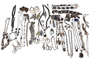 Mostly Sterling Silver Vintage Jewelry Collection Mexican Sterling, Amethyst, Etc. RALPH LAUREN