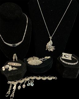 Antique Marcasite and Sterling Silver Jewelry 