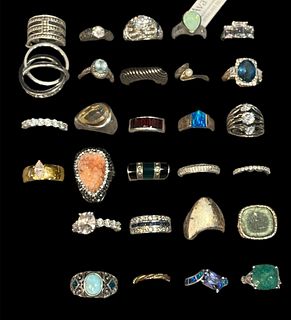 Collection Vintage Sterling Silver Rings