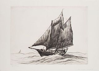 REYNOLDS BEAL (1867-1951): BLOCK ISLAND, DOUBLE ENDER; PINKY GLEANER, GLOUCESTER; AND ROCKPORT SLOOPS