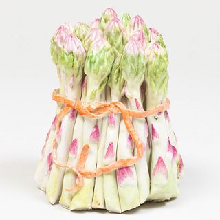 Lady Anne Gordon Porcelain Model of a Bunch of Asparagus