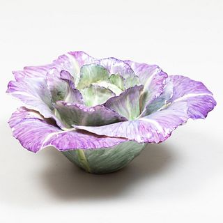 Lady Anne Gordon Porcelain Model of a Purple Cabbage