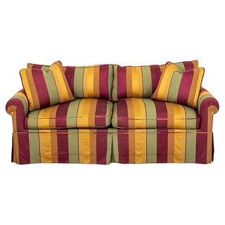 Regency Stripe Upholstered Two Seater Sofabed