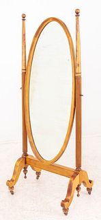 Swedish Neoclassical Style Cheval Mirror