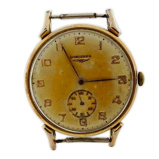 Man's Vintage Longines Gold Tone Metal Watch with Manual Movement