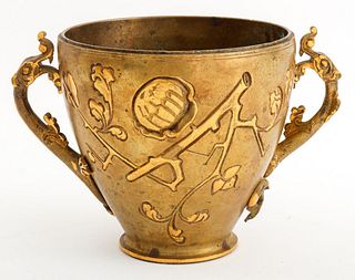 Japanese Gilt Bronze Censer or Incense Pot
