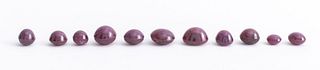 86.2 Cttw. Loose Natural Indian Star Ruby Lot