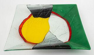Italian Post Modern  Art Glass Centerpiece Bowl