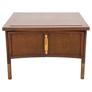Midcentury Lamp Table - Cabinet