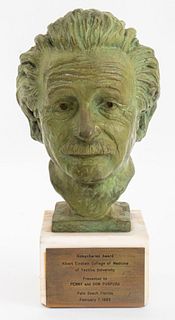 Domenico Facci Einstein Bronze Sculpture