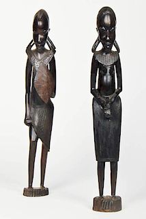 Makonde Couple Figural Group