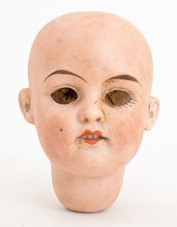 Antique German Bisque Doll's Head, L.H.K.