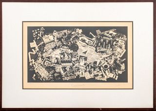 Cowan "Conglomerate" Lithograph on Paper