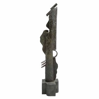 BRIAN NISSEN, Baliza, 1994, Sin firma, Escultura en bronce 4 / 6, 111 x 24 x 21 cm, Con certificado