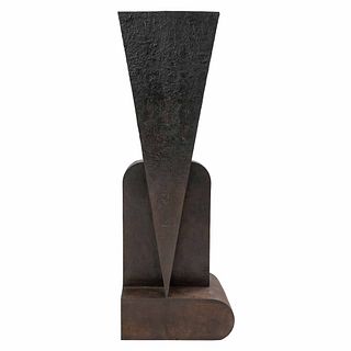 VICENTE ROJO, Estela 1, Firmada y fechada 95, Escultura en bronce 4 / 6, 190.5 x 69 x 47 cm, Con certificado