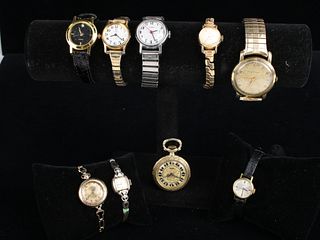 LOT OF VINTAGE WATCHES OMEGA TIMEX