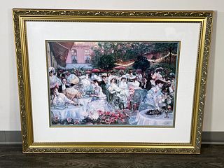 DINNER AT THE RITZ BY JEANNIOT 1904 PRINT