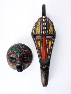 TWO AFRICAN MASKS