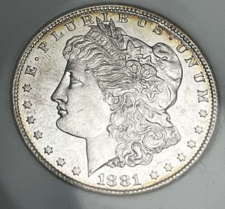 Premium Quality 1881-S Morgan Silver Dollar NGC MS65 Old Fatty
