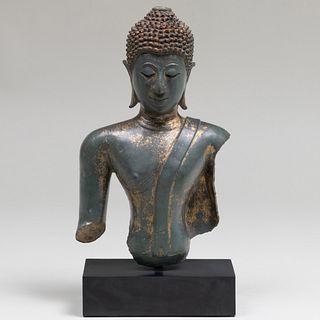 Thai Cast Bronze Figure of a Buddha   