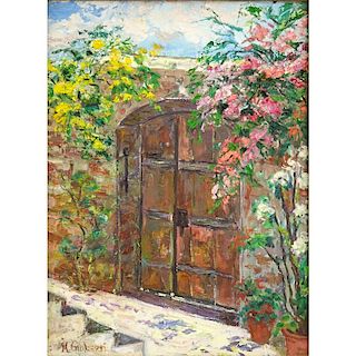 M. Giliberti (20th Century) Oil on Canvas "Distinctive Entrance"