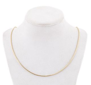 UnoAErre 14k Gold Chain Necklace, 29.75" Length