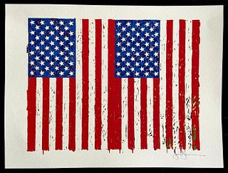 Jasper Johns 'Flage' 1978, limited edition lithograph