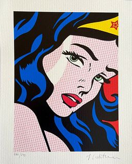 Roy Lichtenstein 'Wonder Woman - 1986' Limited edition lithograph