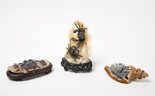 Three Carvings of Crabs