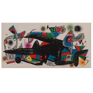 JOAN MIRÓ (Barcelona, España, 1893 - Palma de Mallorca, España, 1983), Dinamarca, de la serie Miró escultor, 1975, Firmada en planch...